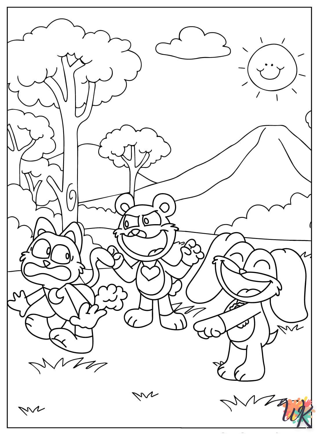 coloriage DogDay  pour enfant a imprimer