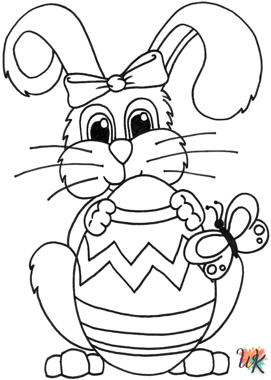 coloriage Lapin de Pâques  en ligne avengers gratuit