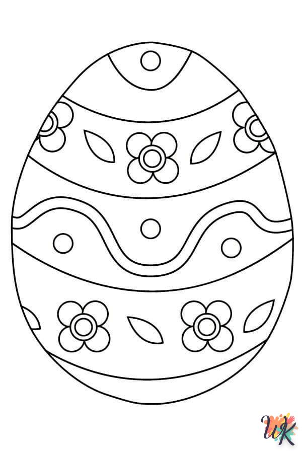 image pour coloriage Oeuf de Pâques  enfant