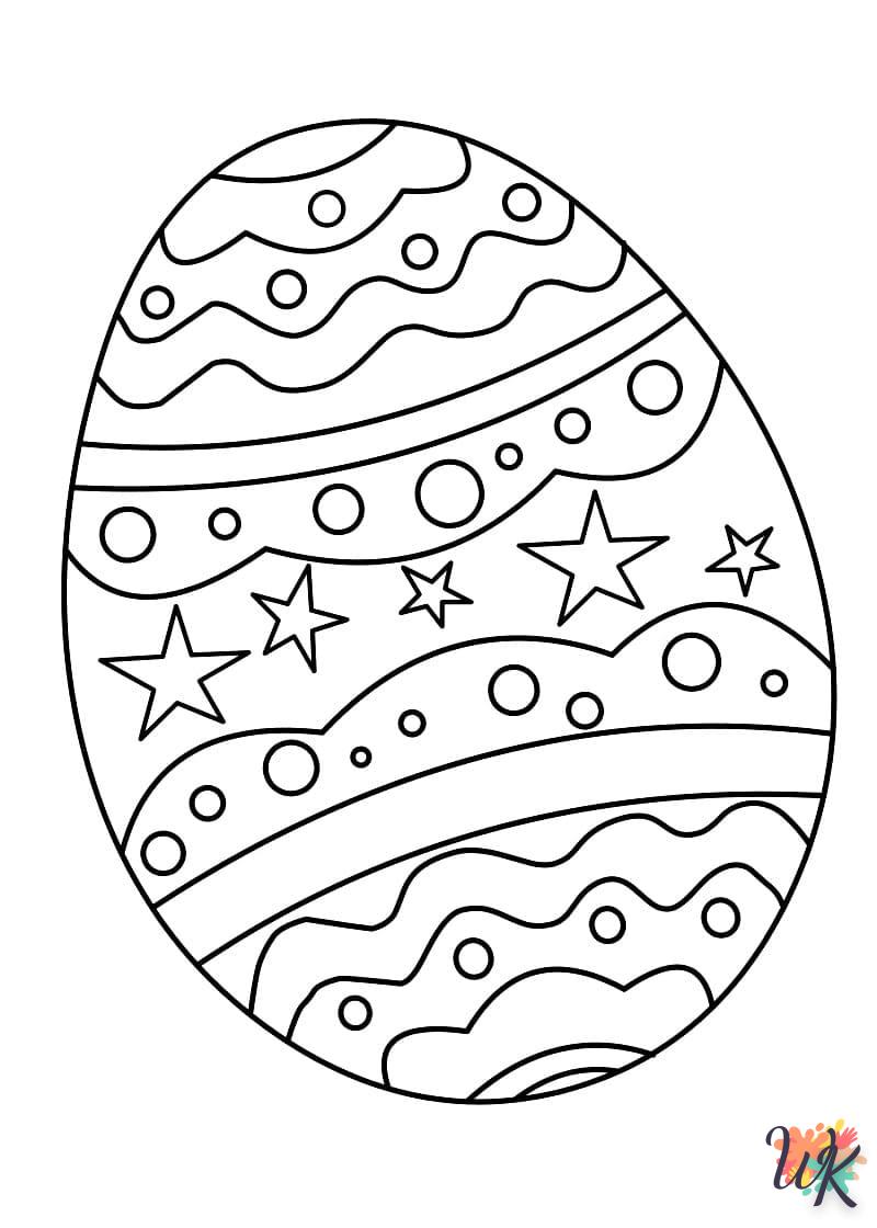 à imprimer coloriage Oeuf de Pâques