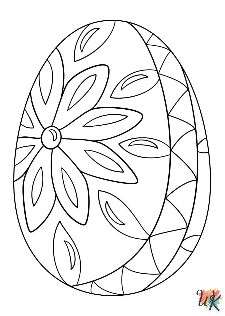 coloriage Oeuf de Pâques  à colorier en ligne