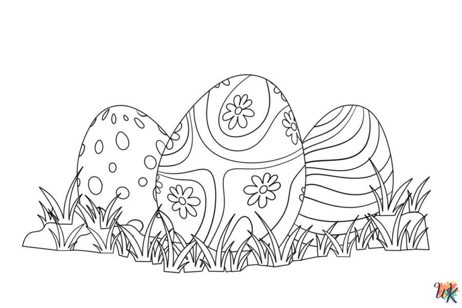 coloriage Oeuf de Pâques  licorne en ligne gratuit à imprimer