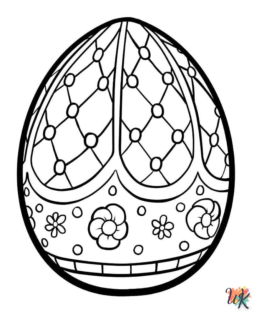 coloriage Oeuf de Pâques  a imprimer