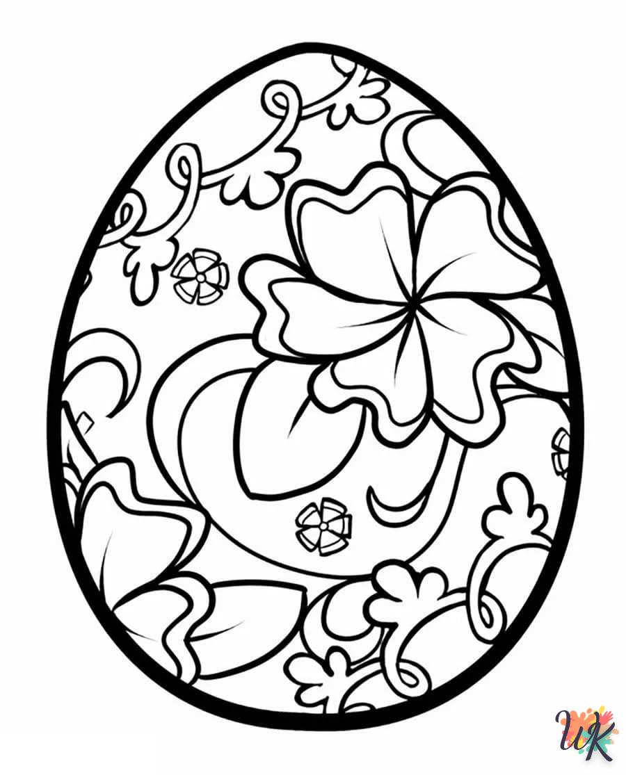 coloriage Oeuf de Pâques  en ligne a colorier