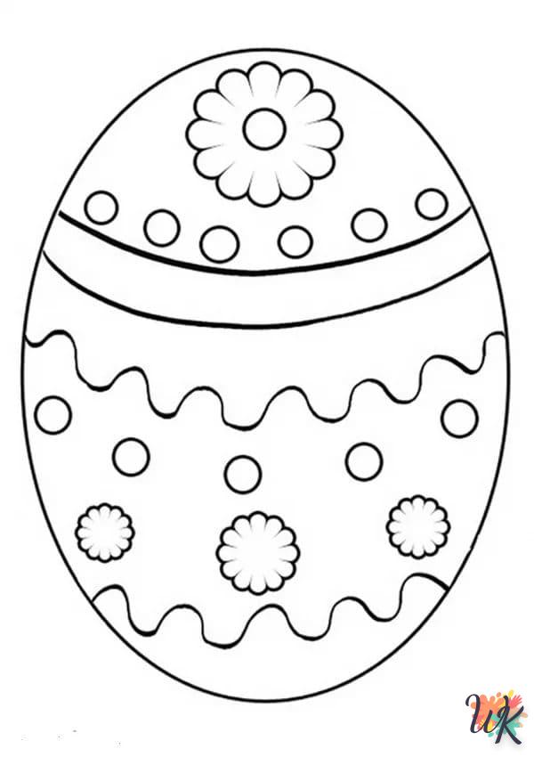 coloriage Oeuf de Pâques  en ligne gratuit pour 12 ans