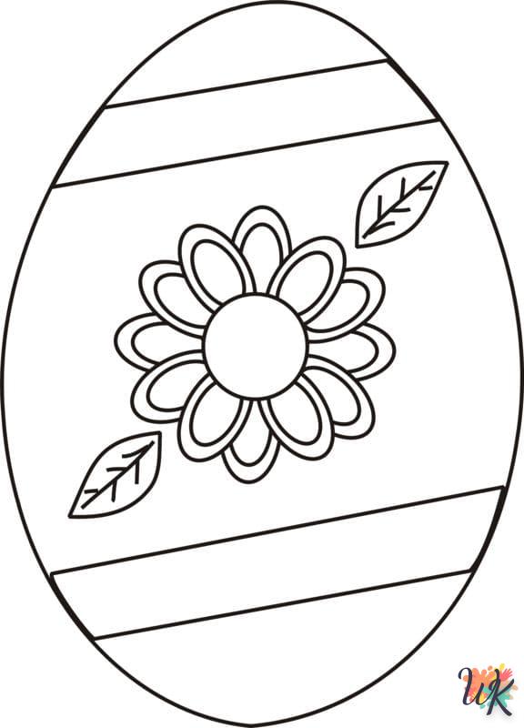 à imprimer coloriage Oeuf de Pâques