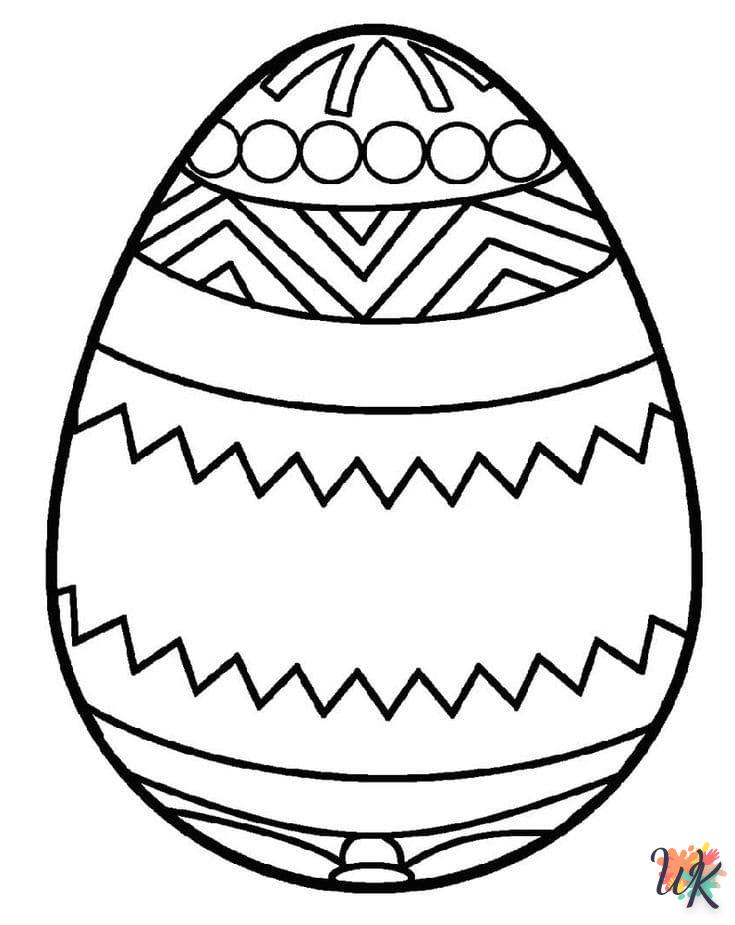 coloriage Oeuf de Pâques  pour enfant