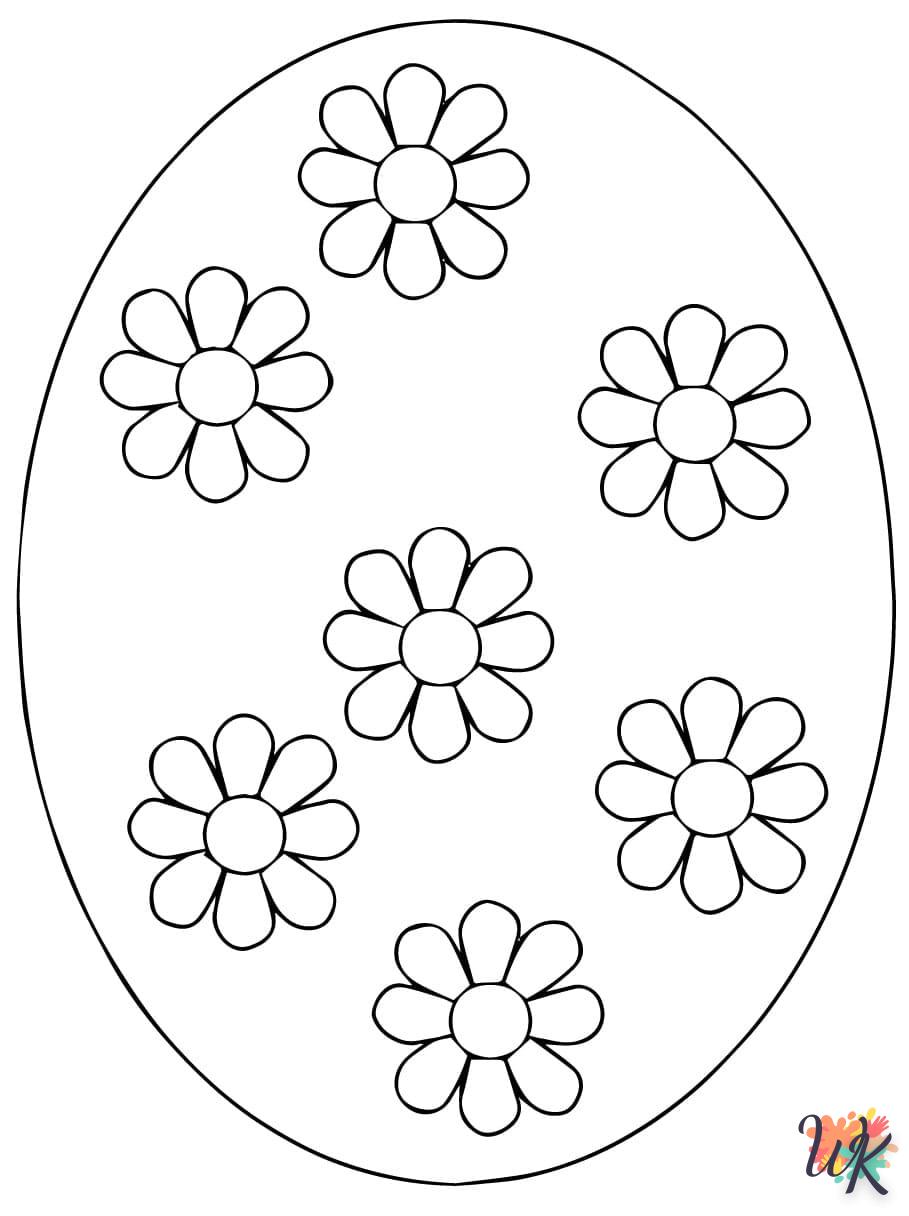 coloriage Oeuf de Pâques  a telecharger