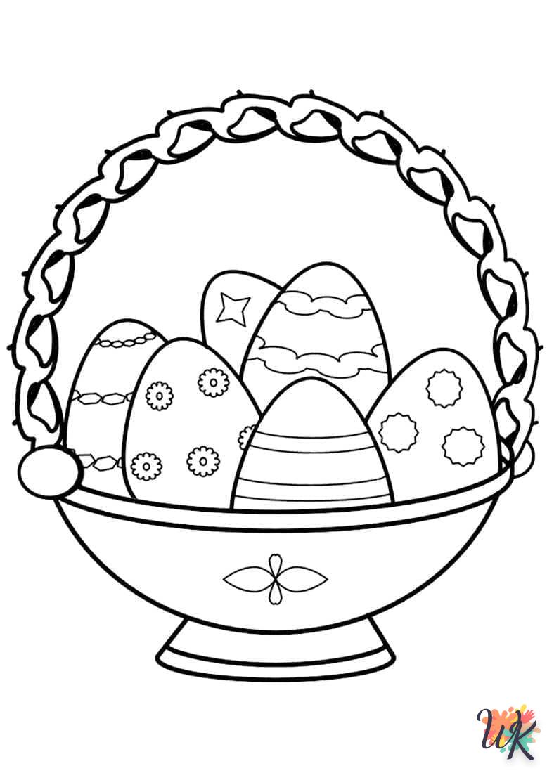 coloriage Oeuf de Pâques  à colorier en ligne