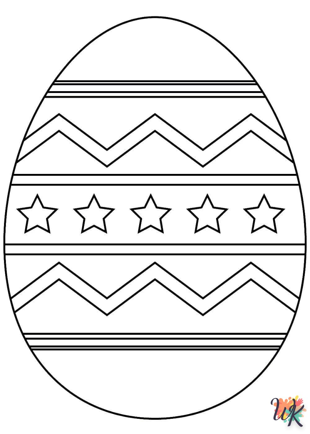 coloriage Oeuf de Pâques  à colorier en ligne gratuit