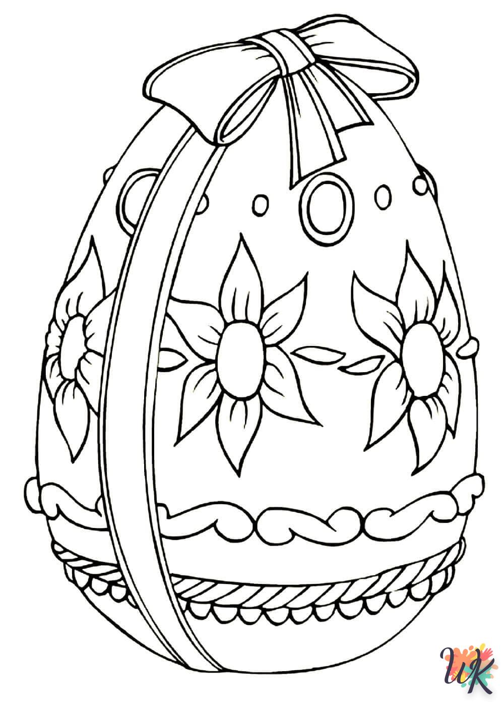 à imprimer coloriage Oeuf de Pâques