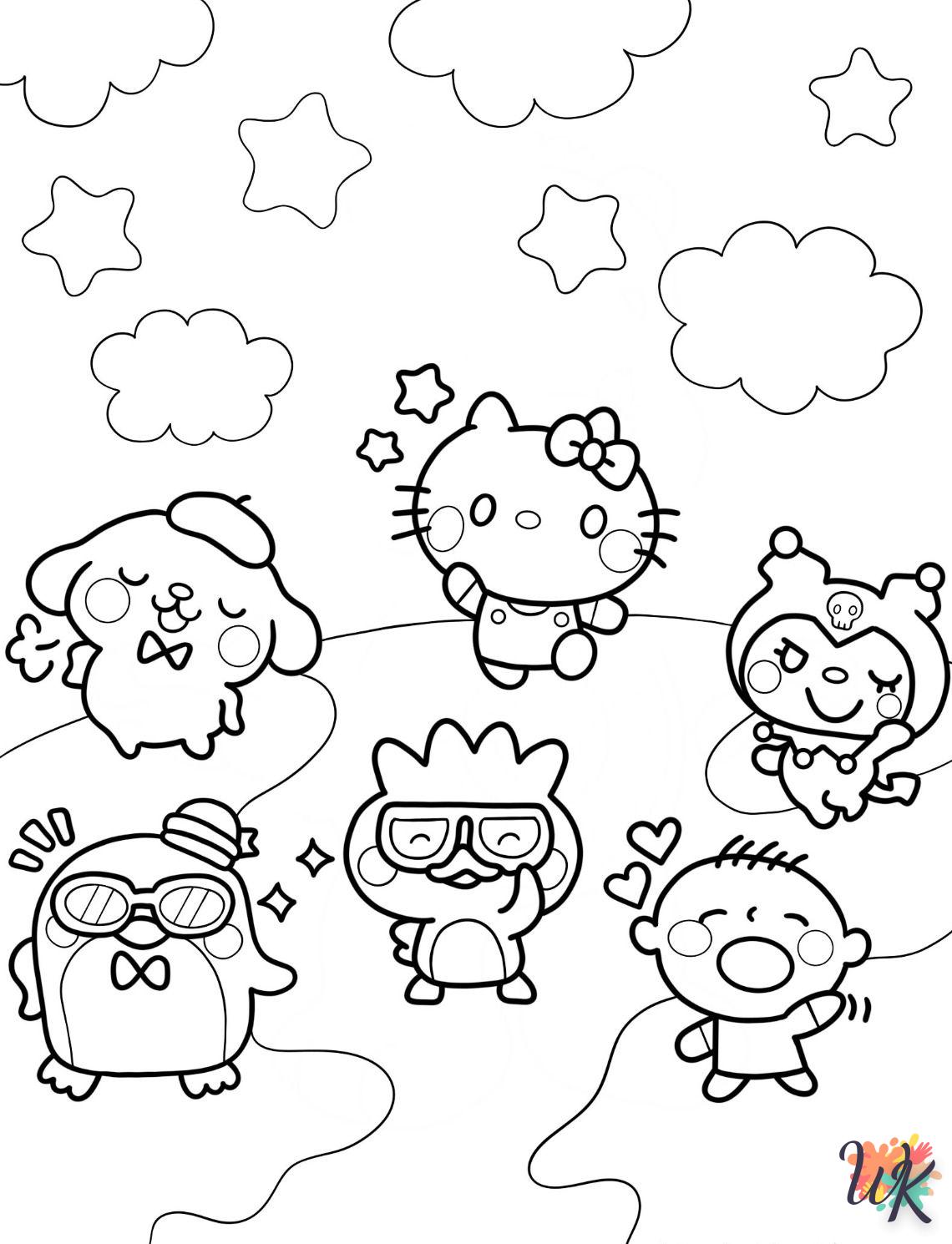 alphabet coloriage Pompompurin  en ligne