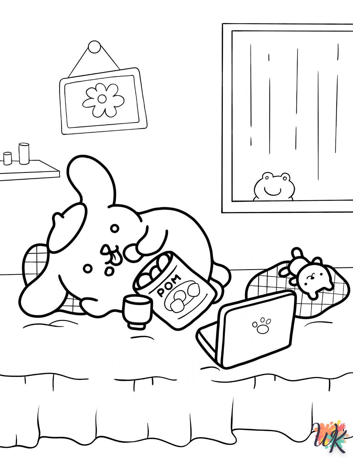 coloriage Pompompurin  pour enfant de 2 ans