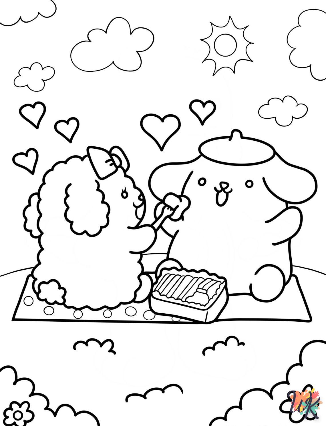 coloriage Pompompurin  de noël gratuit à imprimer en ligne