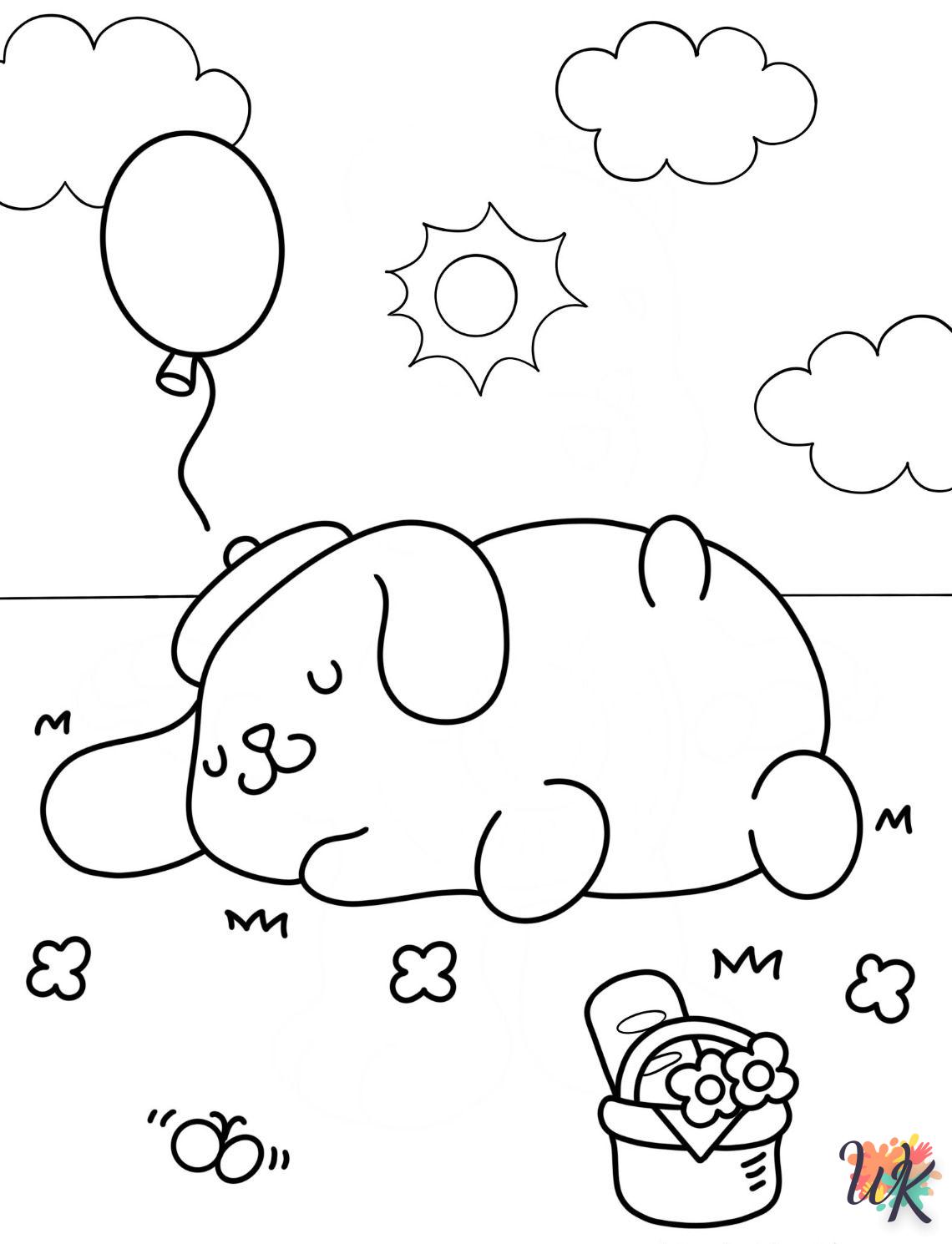 coloriage Pompompurin  gratuit à imprimer