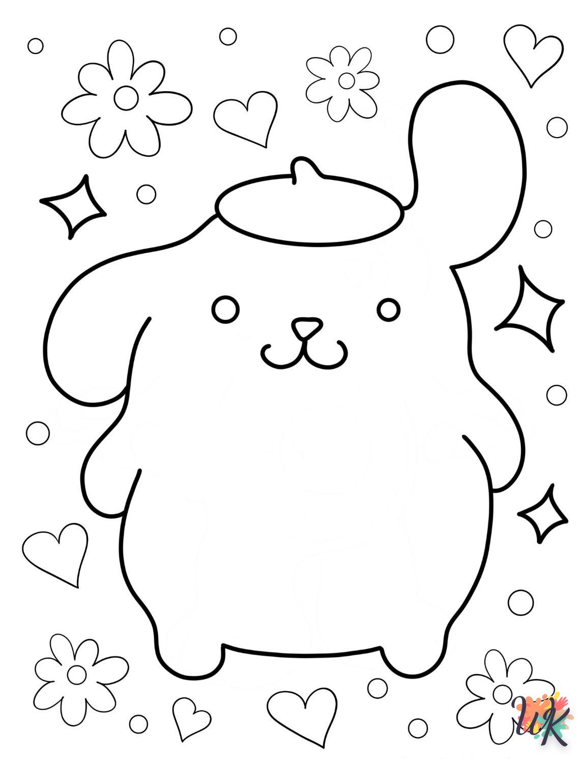 coloriage Pompompurin  à imprimer pour enfant de 3 ans