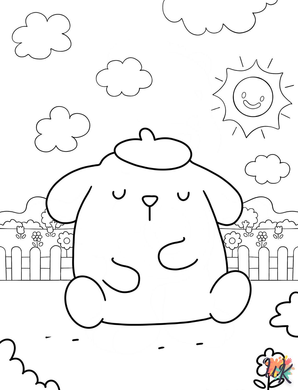 coloriage Pompompurin  pour enfant de 8 ans