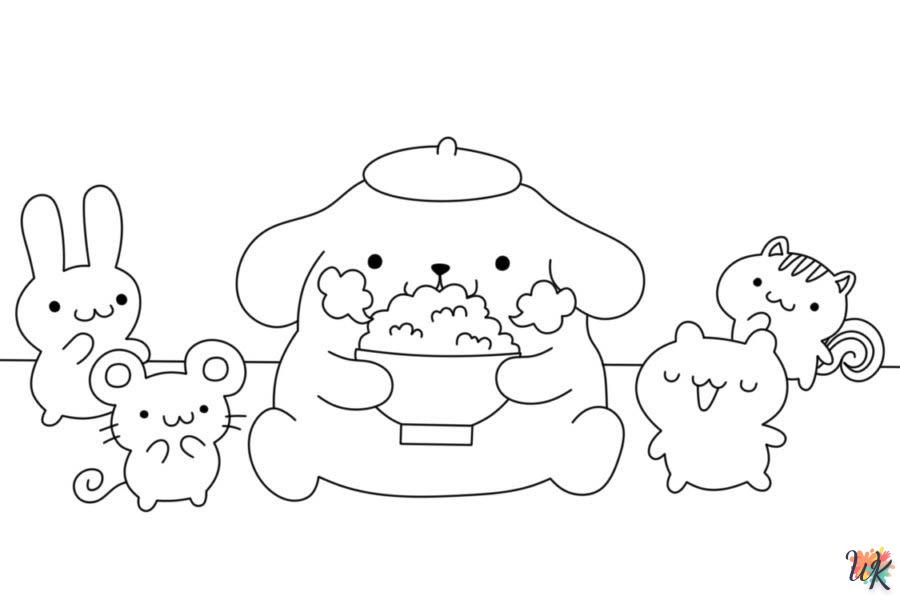 coloriage Pompompurin  gratuit à imprimer