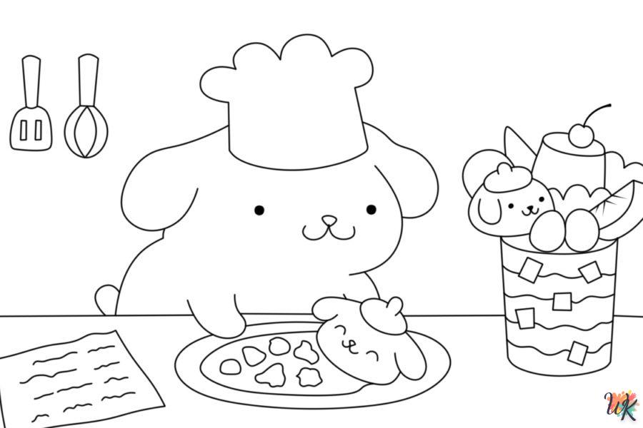 coloriage Pompompurin  gratuit à imprimer