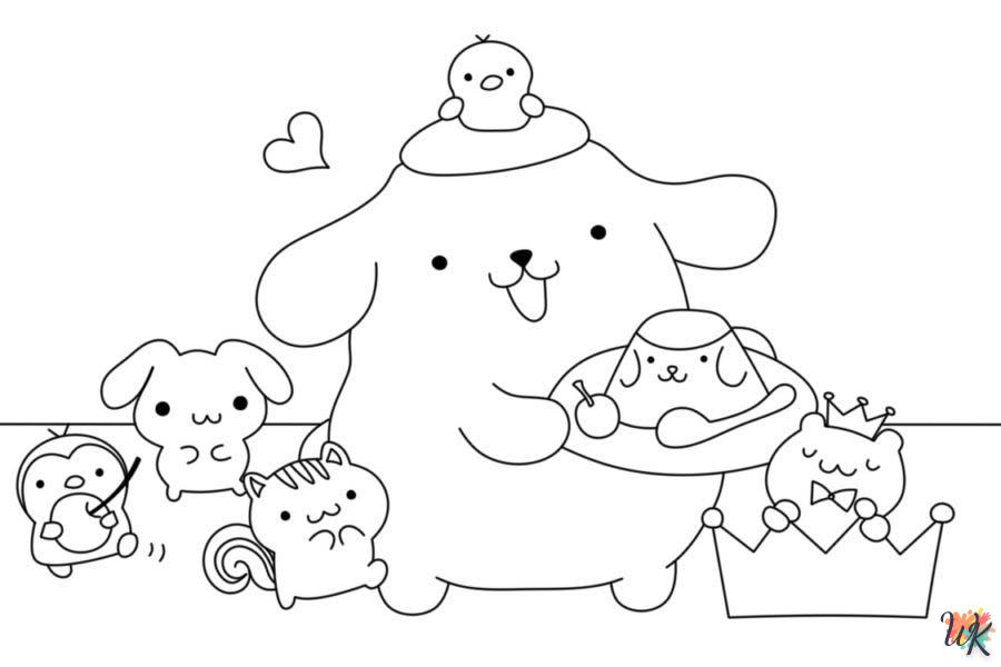 coloriage Pompompurin  à imprimer pour enfant de 7 ans