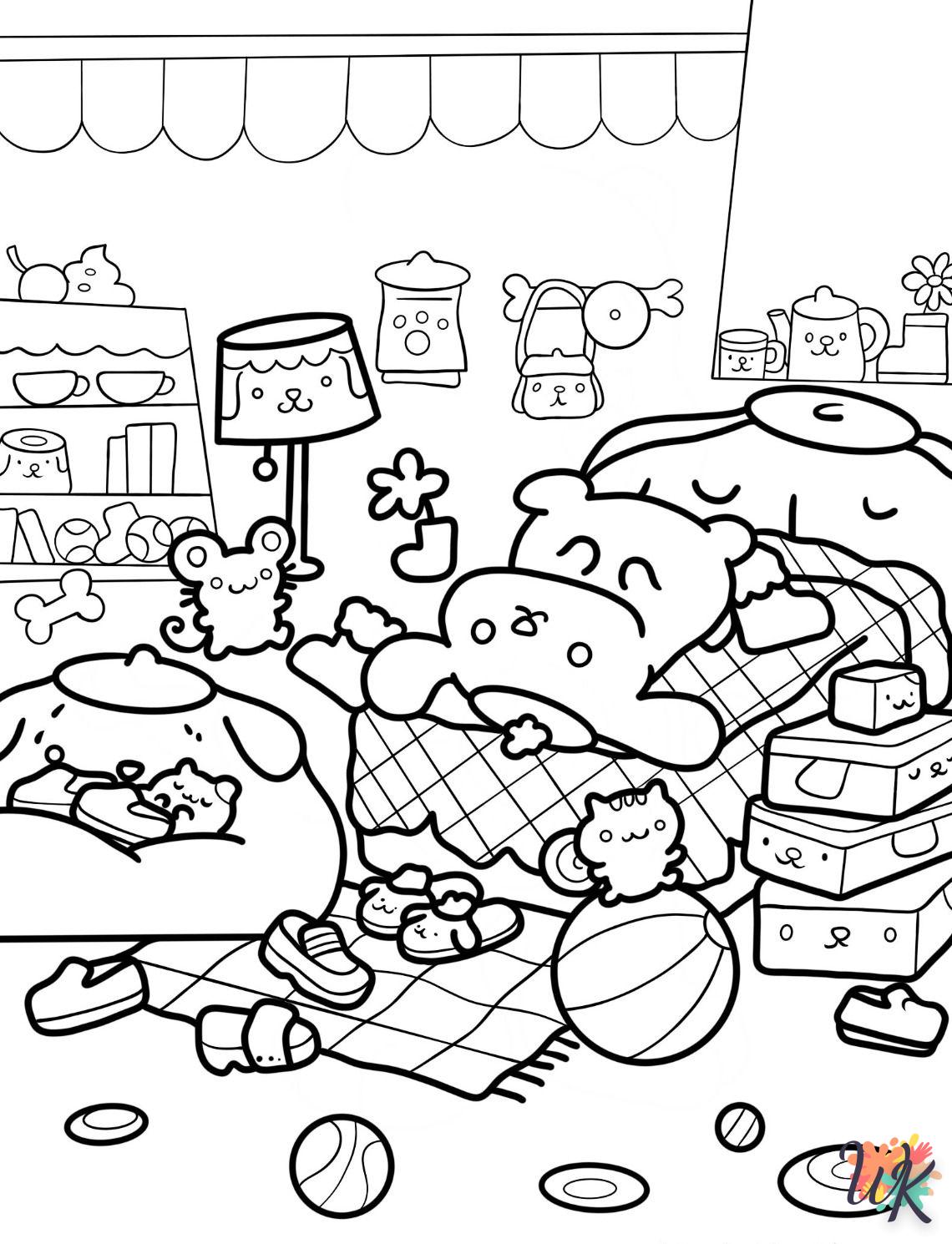 coloriage Pompompurin  bebe à imprimer gratuit