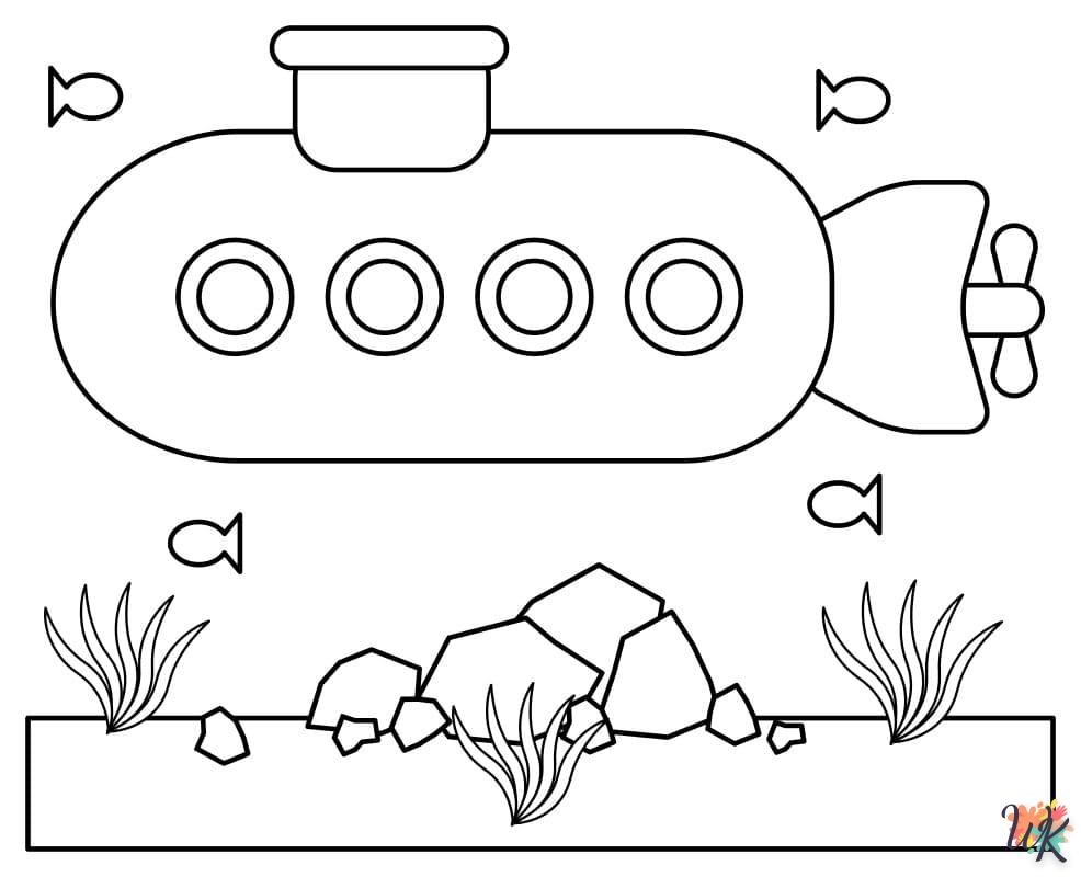 coloriage Sous-Marin  à imprimer gratuit