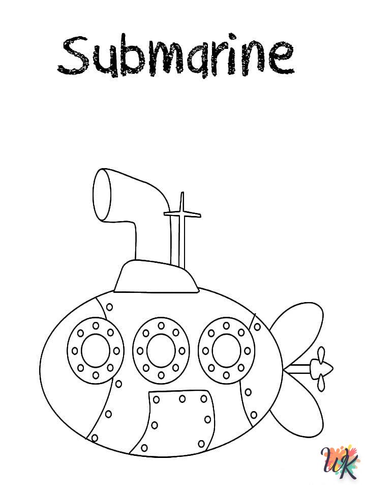 image pour coloriage Sous-Marin  enfant