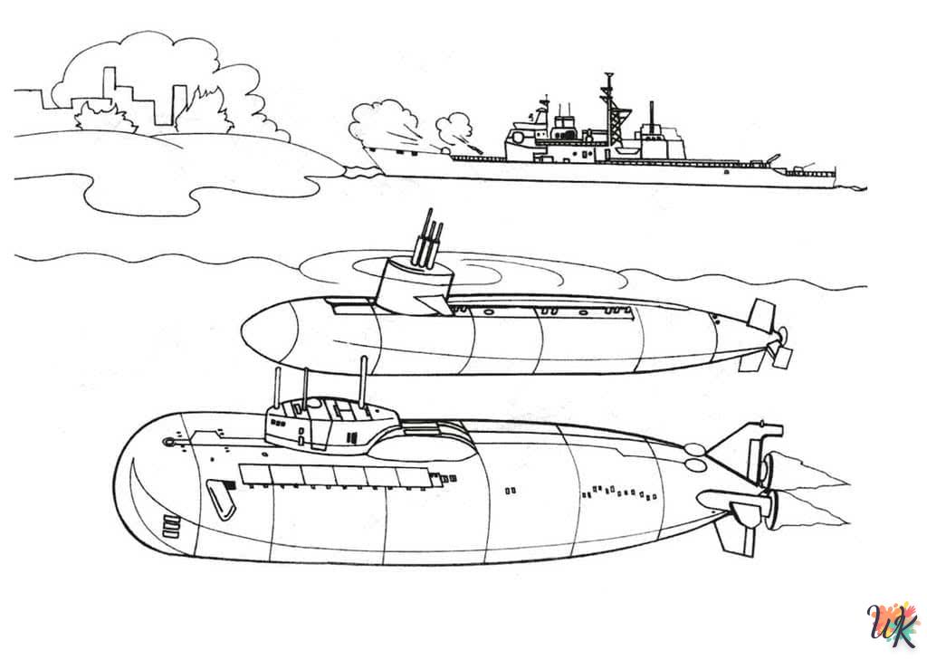 coloriage Sous-Marin  pour enfant de 6 ans