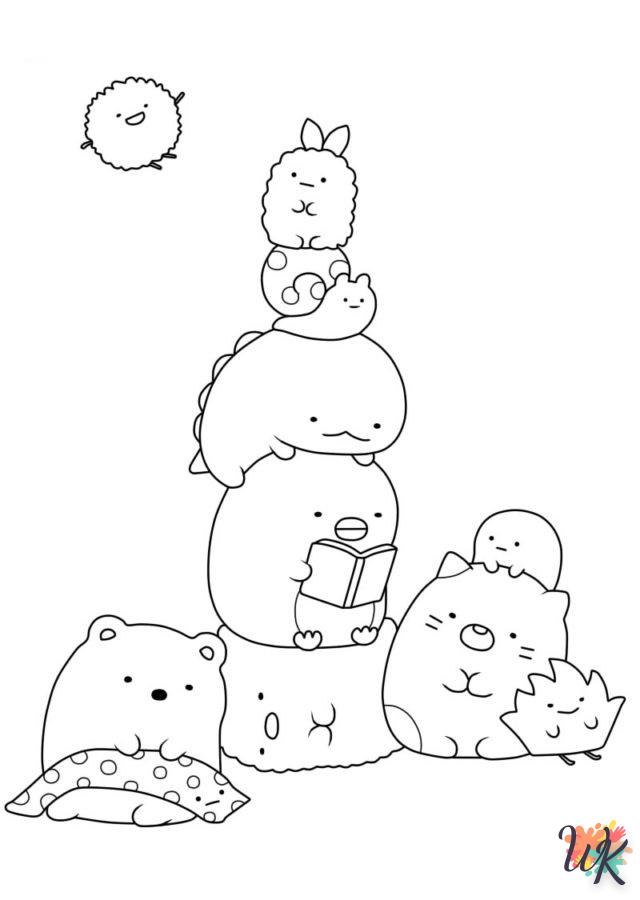 coloriage Sumikko Gurashi  à imprimer gratuitement