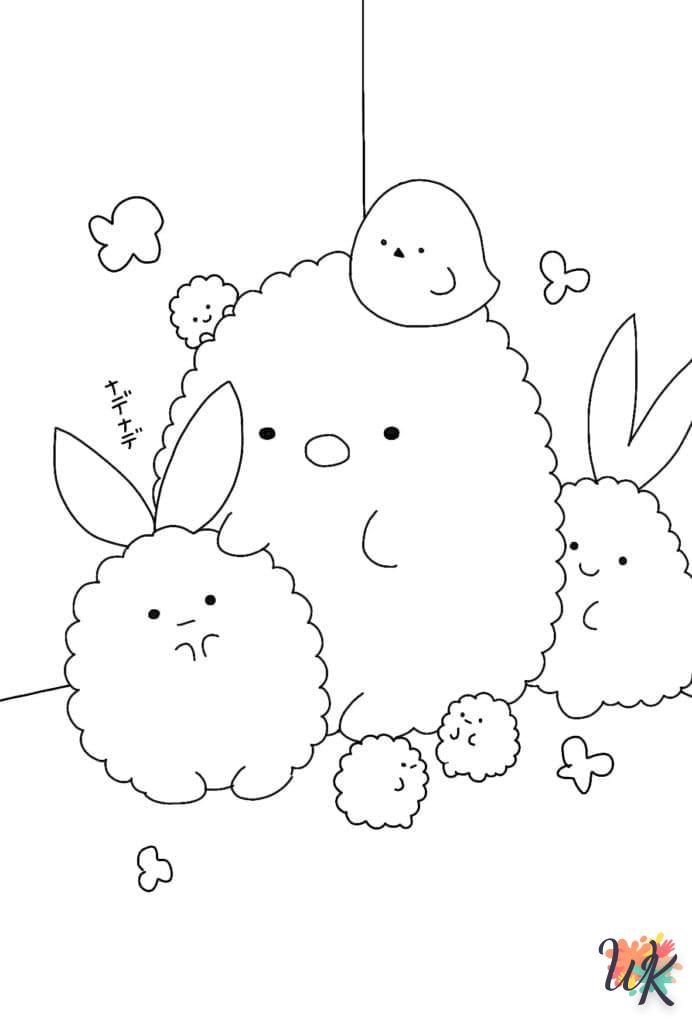 coloriage Sumikko Gurashi  educatif pour enfant