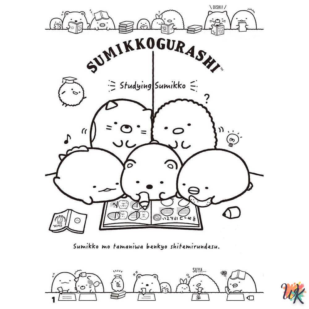 coloriage Sumikko Gurashi  à imprimer pdf