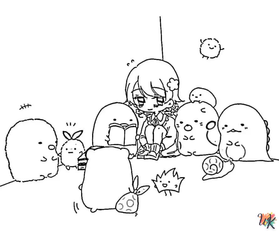 coloriage Sumikko Gurashi  a colorier en ligne