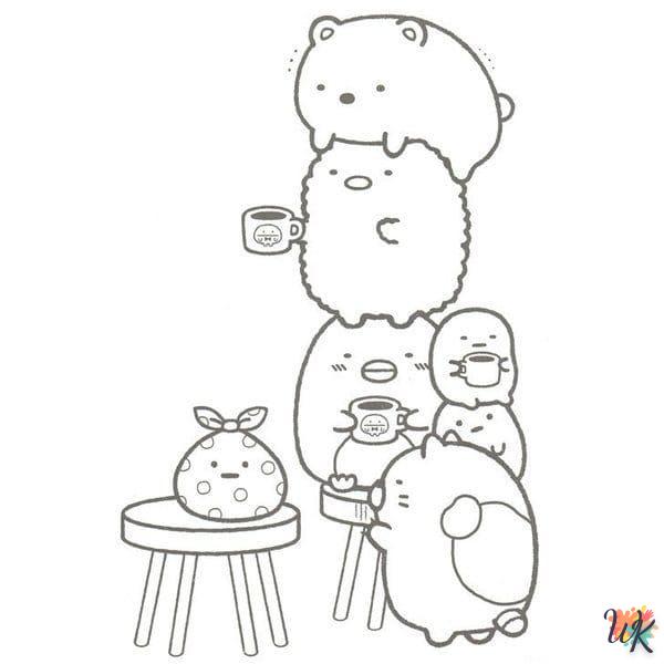 coloriage Sumikko Gurashi  pour enfant à imprimer