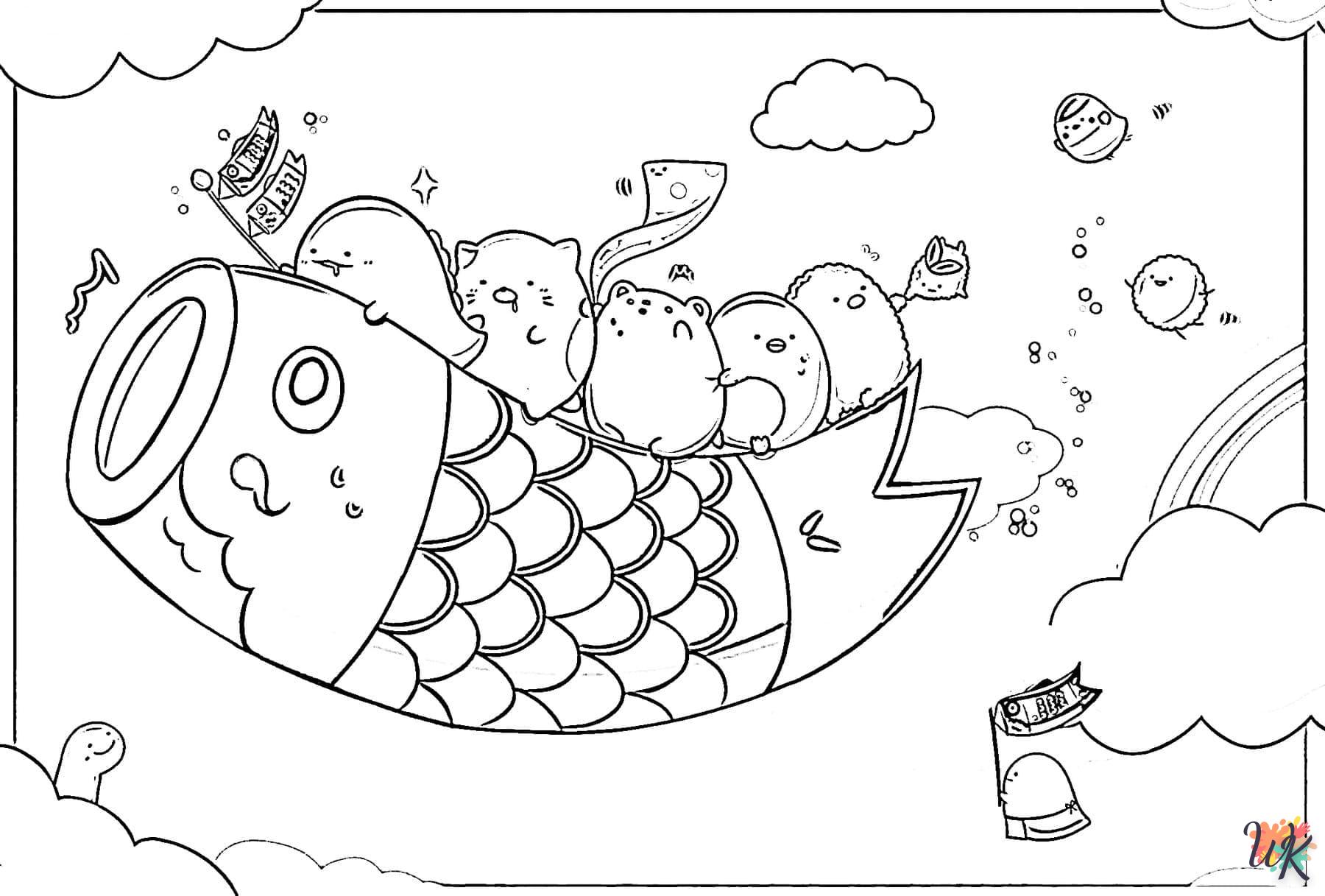 coloriage Sumikko Gurashi  d'enfant a imprimer