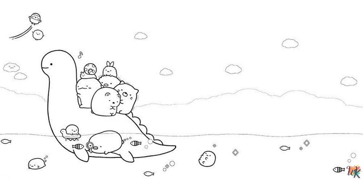 coloriage Sumikko Gurashi  enfant 5 ans à imprimer