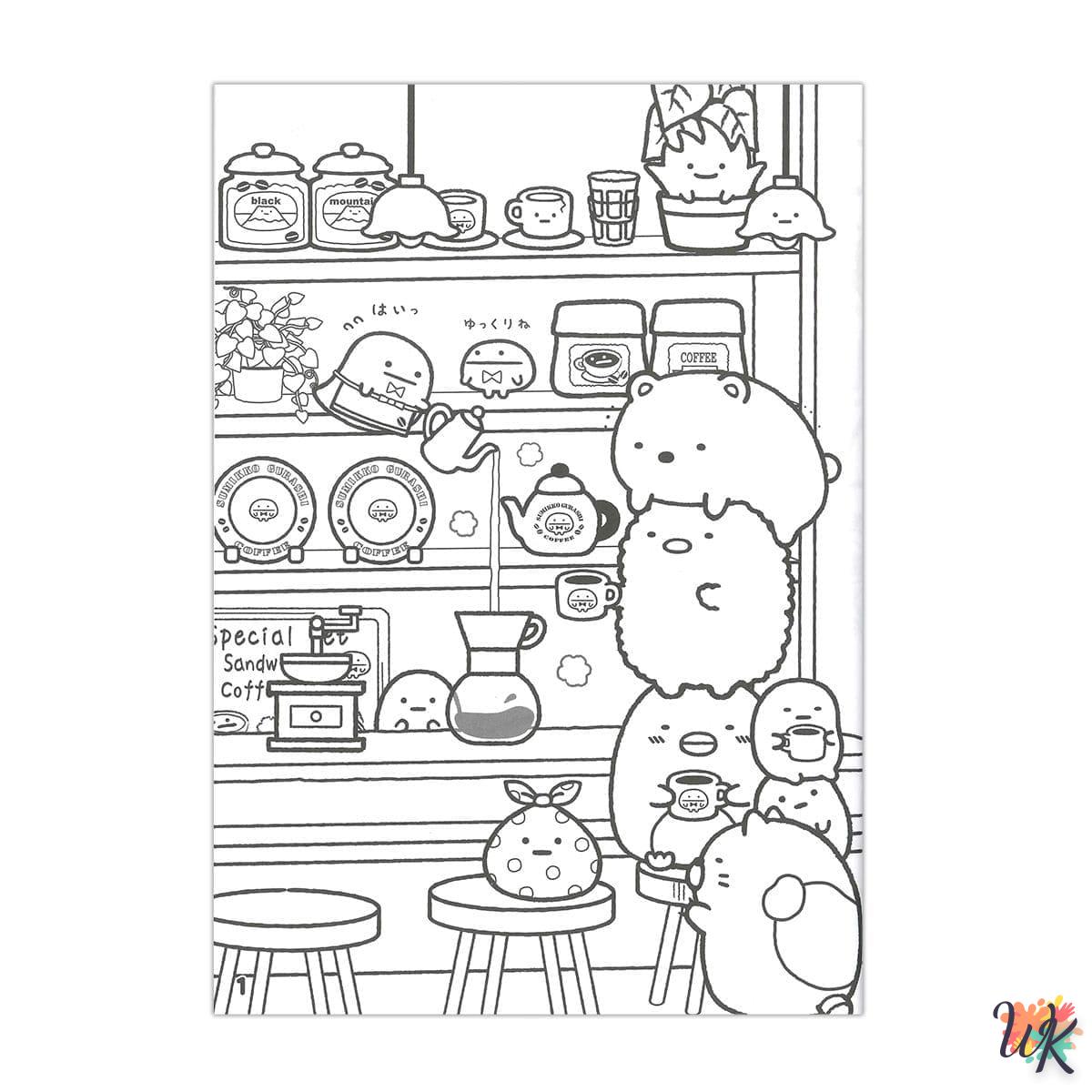 coloriage Sumikko Gurashi  enfant à imprimer pdf