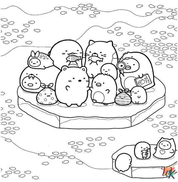 coloriage Sumikko Gurashi  bebe à imprimer gratuit