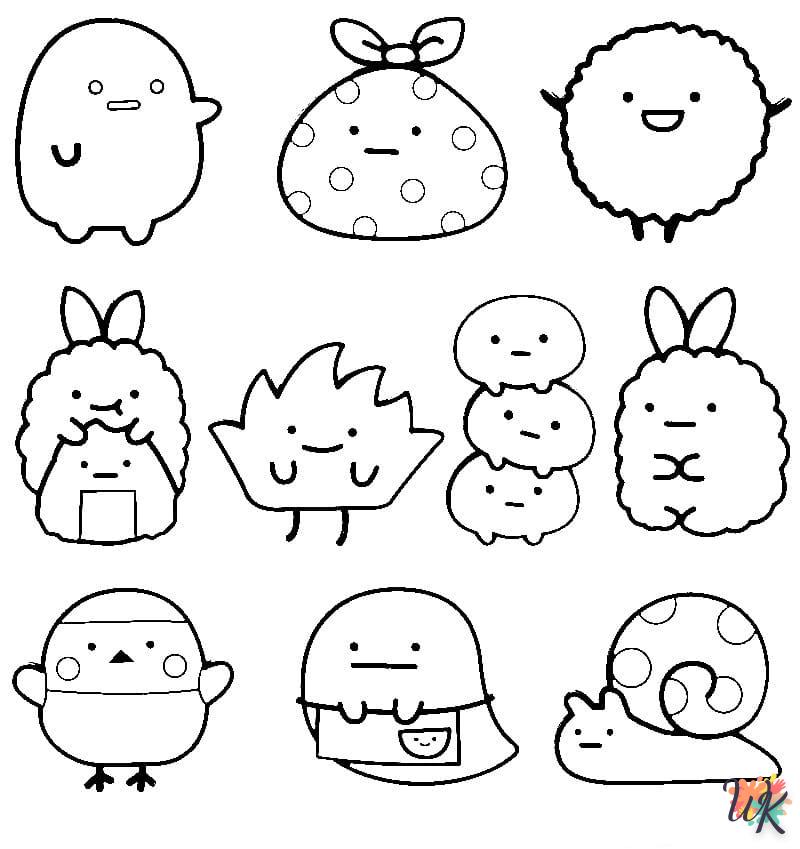 coloriage Sumikko Gurashi  enfant 2 ans a imprimer