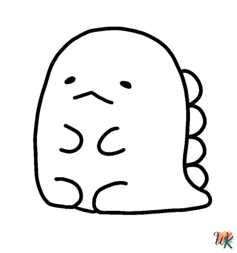 coloriage Sumikko Gurashi  à imprimer pour enfant de 7 ans