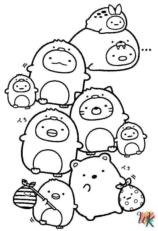 coloriage Sumikko Gurashi  à imprimer a4