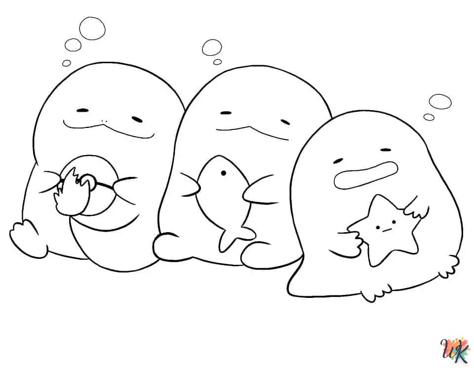 coloriage Sumikko Gurashi  bebe à imprimer