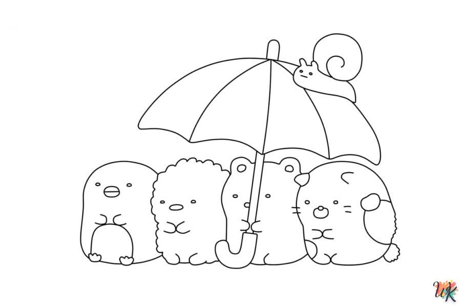 coloriage Sumikko Gurashi  gratuit pour enfants