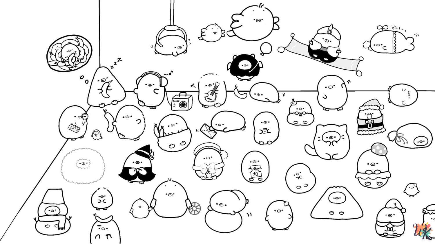 coloriage Sumikko Gurashi  à colorier en ligne gratuit