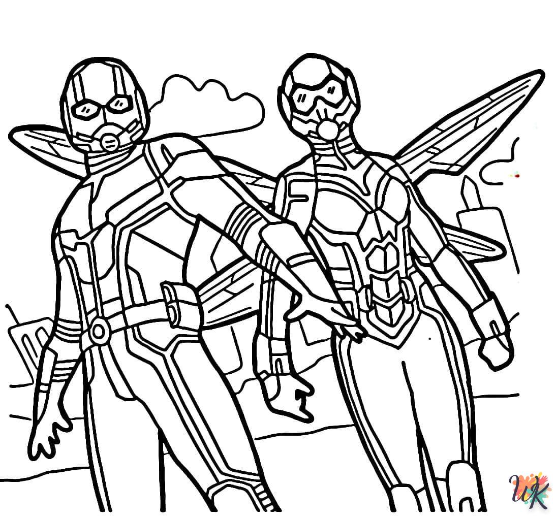 coloriage Ant Man  en ligne a colorier