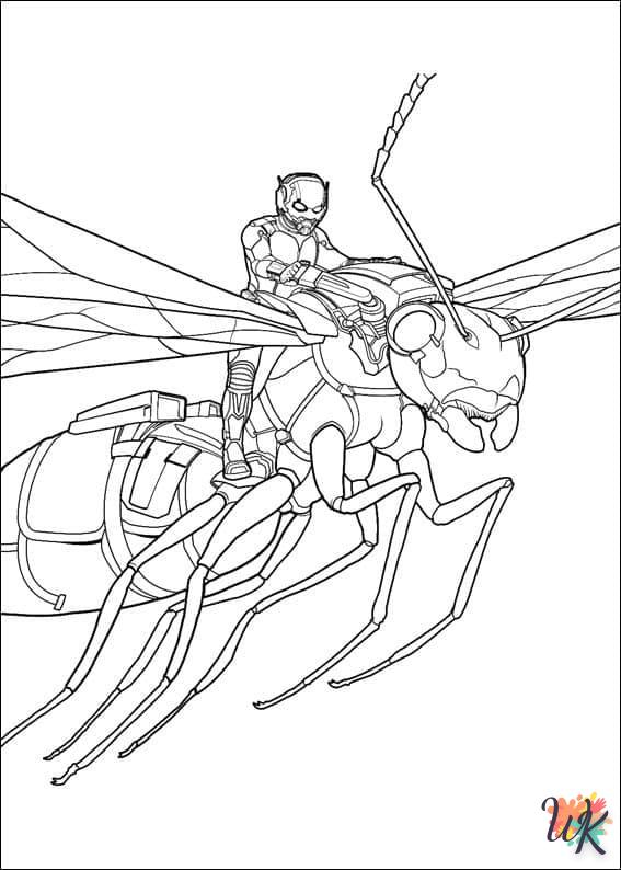 coloriage Ant Man  en ligne a colorier