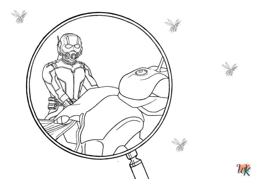 coloriage Ant Man  pour enfant a imprimer