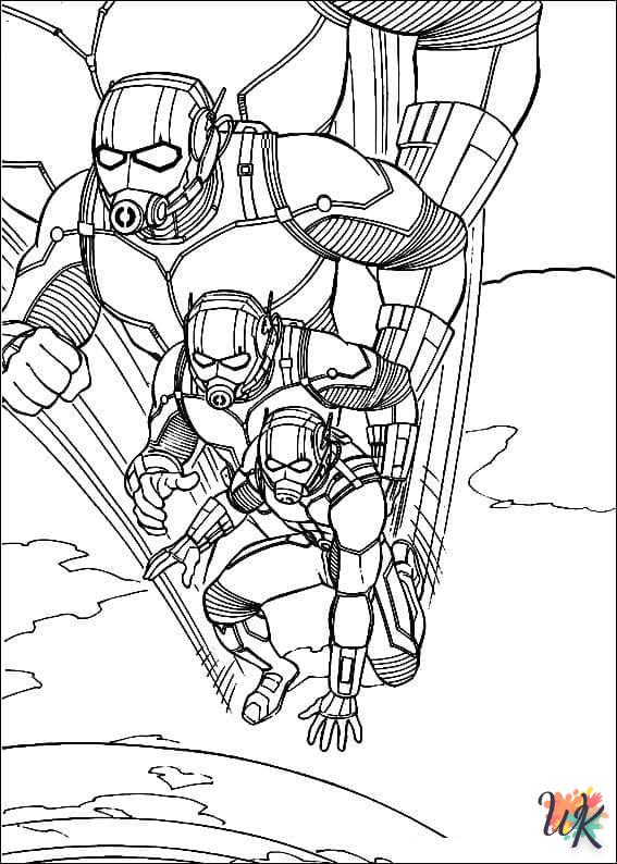 coloriage Ant Man  pour enfant gratuit