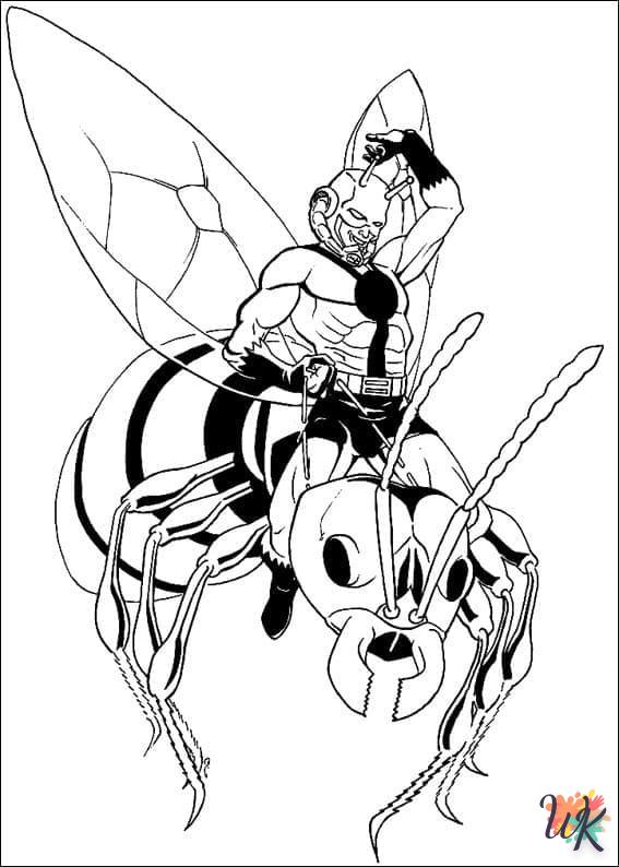 coloriage Ant Man  en ligne maternelle