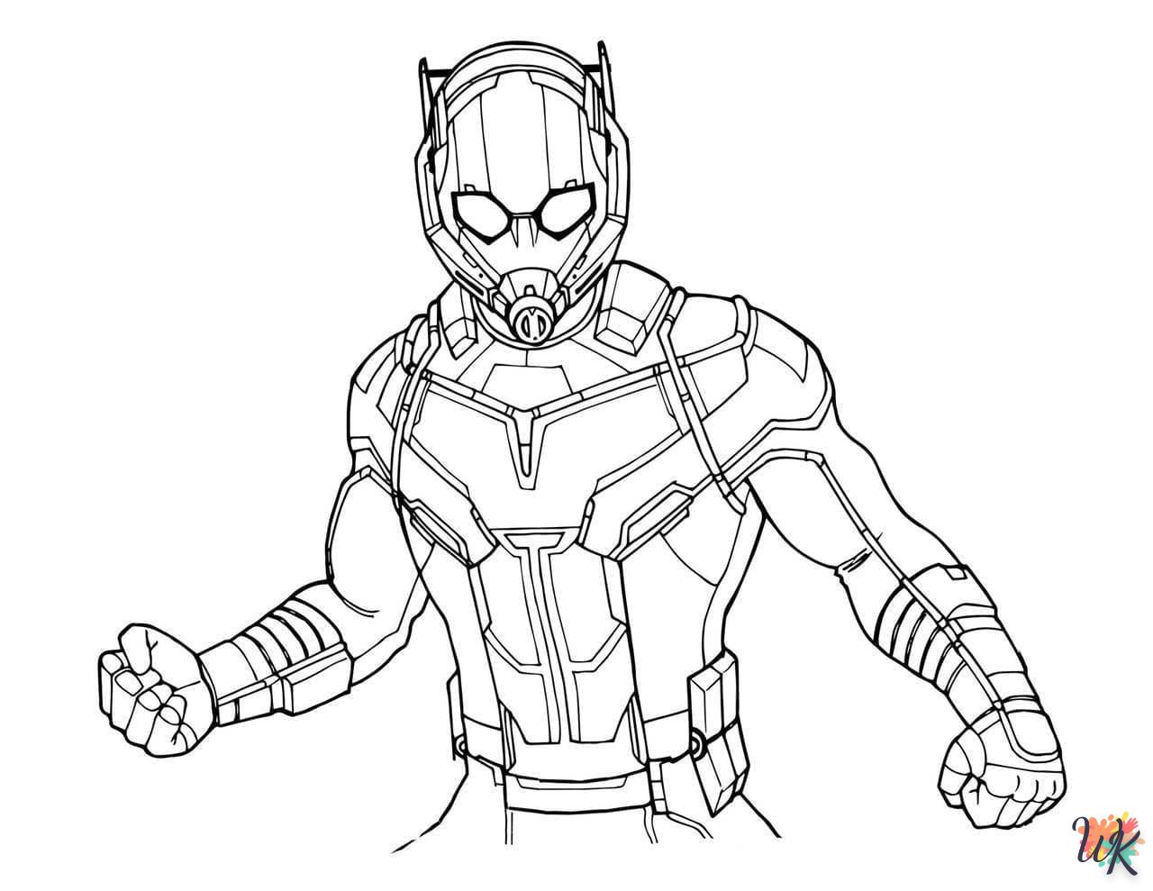 coloriage Ant Man  pour enfants a imprimer