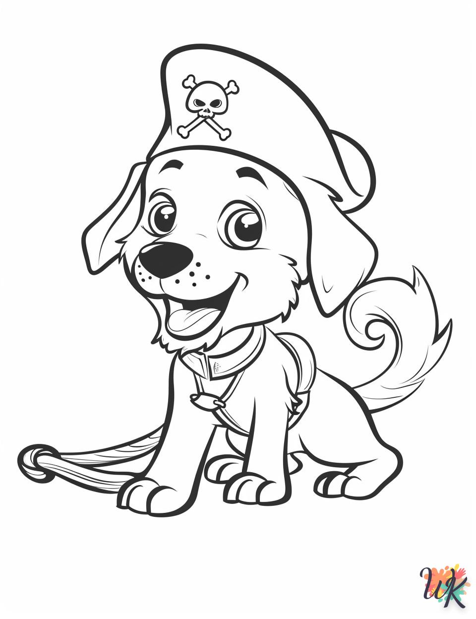 coloriage Chien  enfant à imprimer gratuit